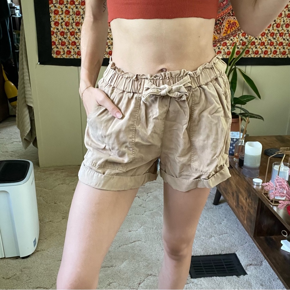 Women’s XS Aerie Tan High Waist Soft Shorts